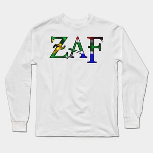 South Africa South African flag ZAF Long Sleeve T-Shirt